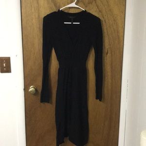 Long sleeved classic black dress